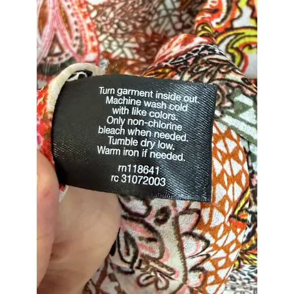 Lane Bryant Women's Top Blouse Wide Sleeves Floral Sheer Plus Sz 22/24 - Picture 12 of 12